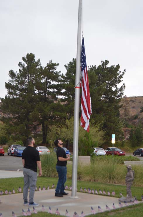 Flag remembrance ceremony