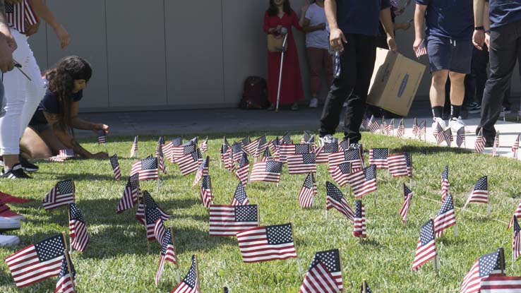 Flag remembrance ceremony