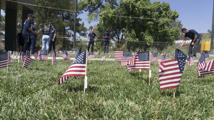 Flag remembrance ceremony