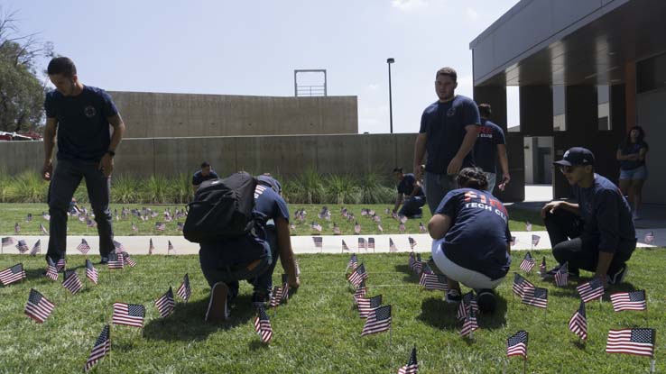 Flag remembrance ceremony