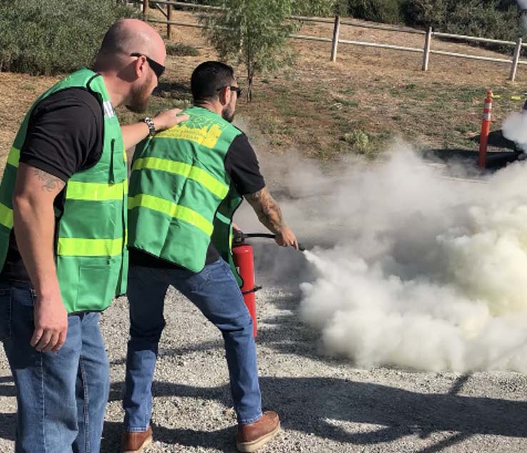 People at the CERT training