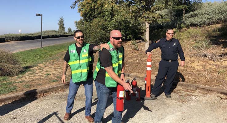 People at the CERT training