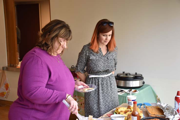 People enjoying the Chili Cook Off