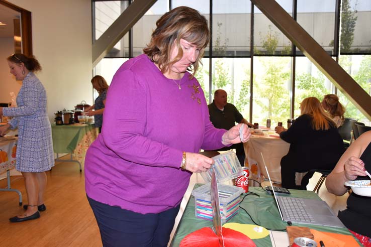 People enjoying the Chili Cook Off