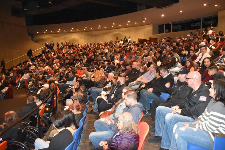 People enjoying the EMT Graduation