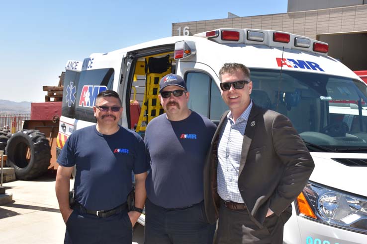 People enjoying the Fire/EMS Job Fair