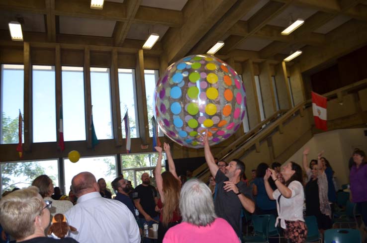 People enjoying In-Service Day