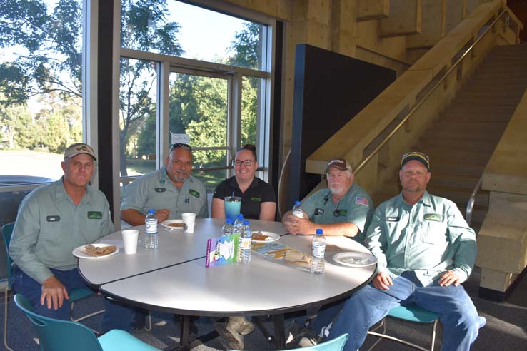 People enjoying In-Service Day