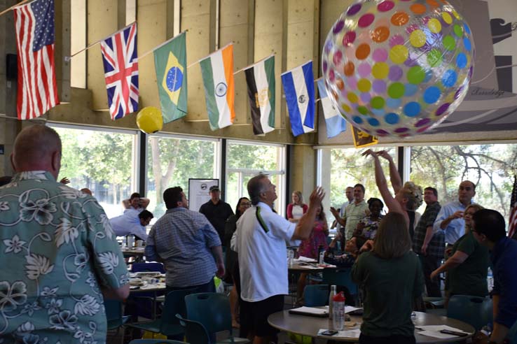 People enjoying In-Service Day