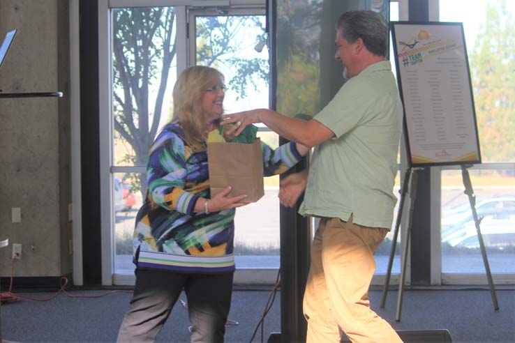 People enjoying In-Service Day