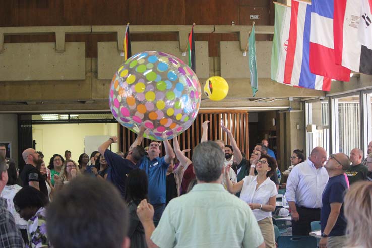 People enjoying In-Service Day