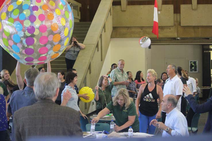 People enjoying In-Service Day