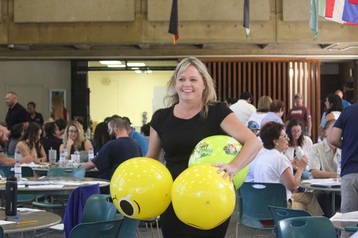 People enjoying In-Service Day