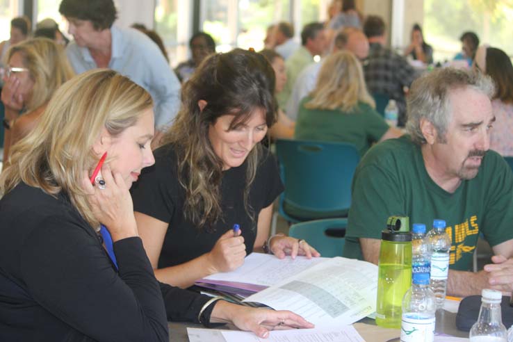 People enjoying In-Service Day