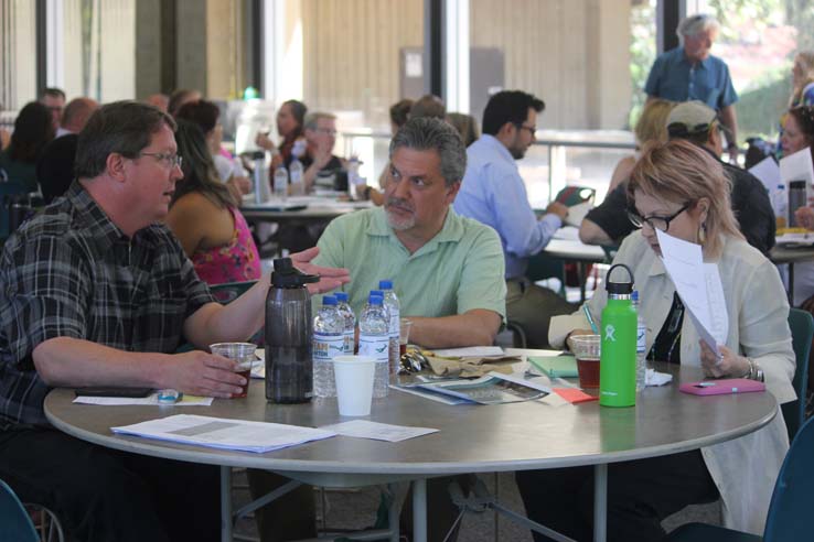 People enjoying In-Service Day