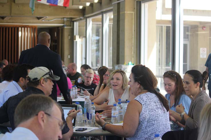 People enjoying In-Service Day