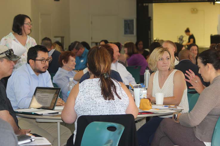 People enjoying In-Service Day