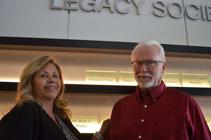 People at the Legacy Wall unveiling