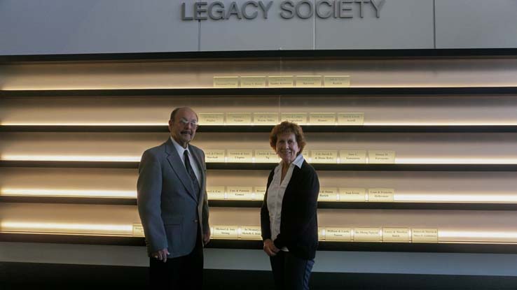 People at the Legacy Wall unveiling