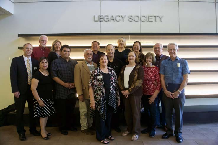 People at the Legacy Wall unveiling