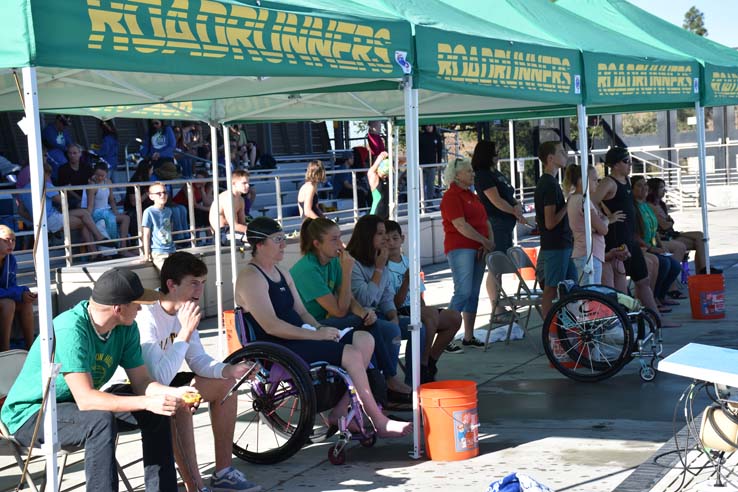 People at the Paralympic Meet.