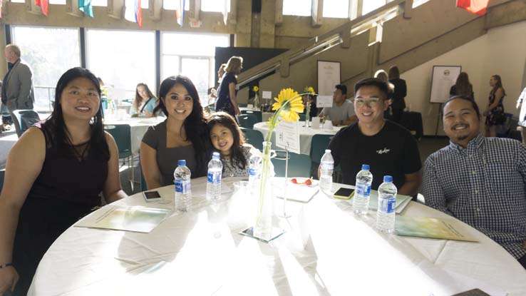 People enjoying the Scholarship Donor/Recipient Reception