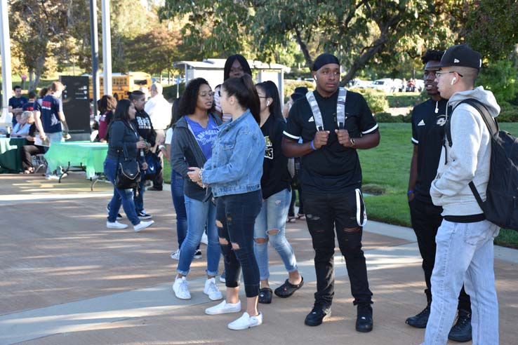 Students enjoying Senior Day