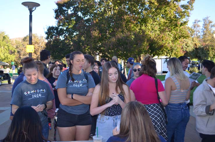 Students enjoying Senior Day