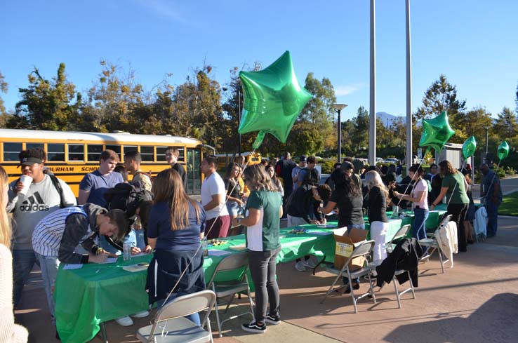 Students enjoying Senior Day