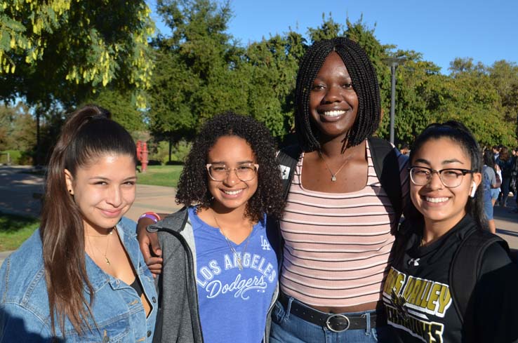 Students enjoying Senior Day