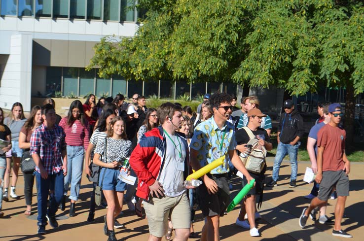 Students enjoying Senior Day