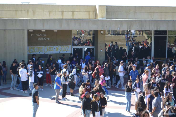 Students enjoying Senior Day