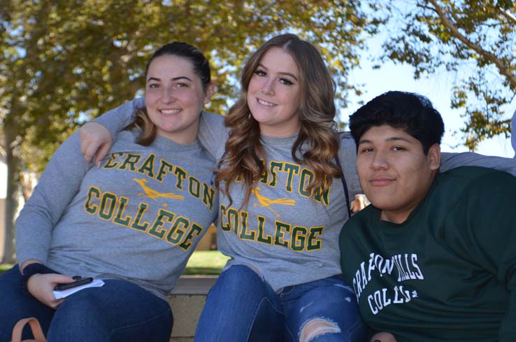 Students enjoying Senior Day