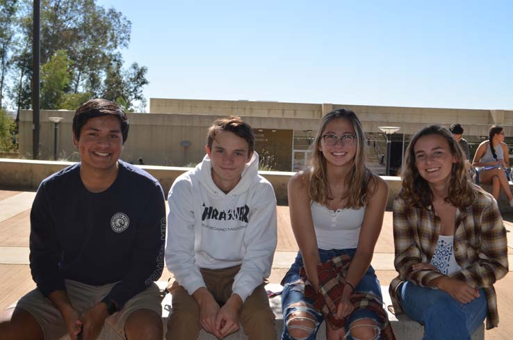 Students enjoying Senior Day