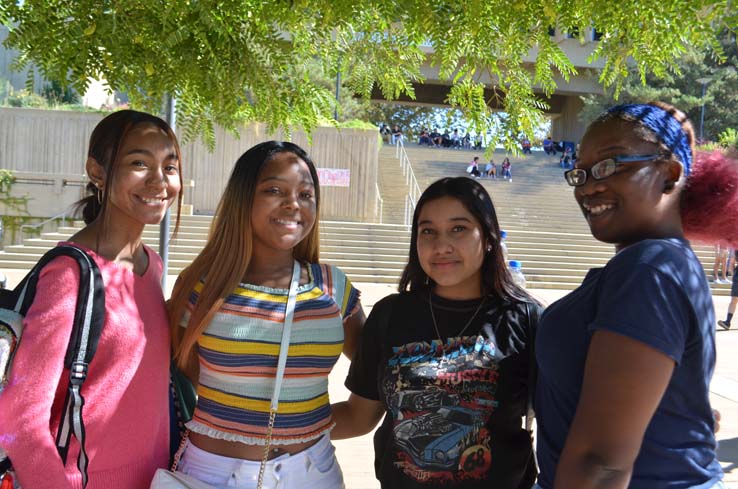 Students enjoying Senior Day