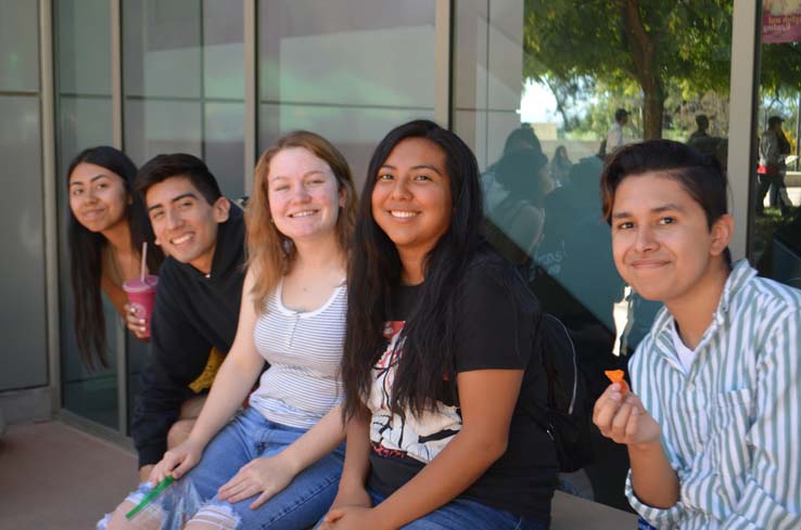 Students enjoying Senior Day