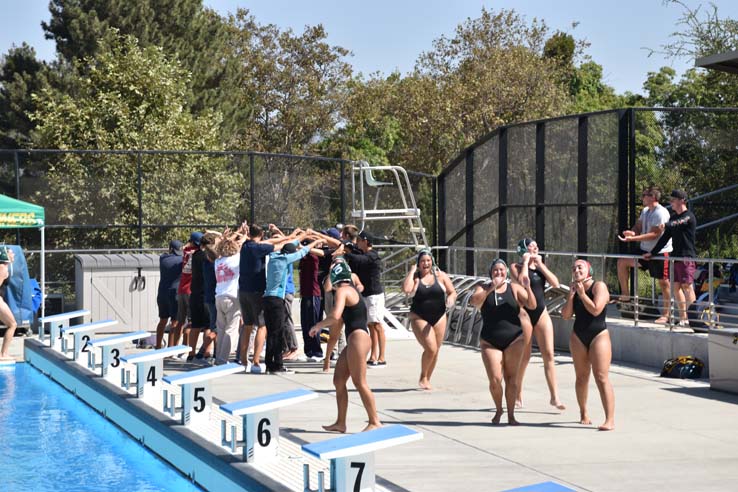 Women's water polo inaugural match