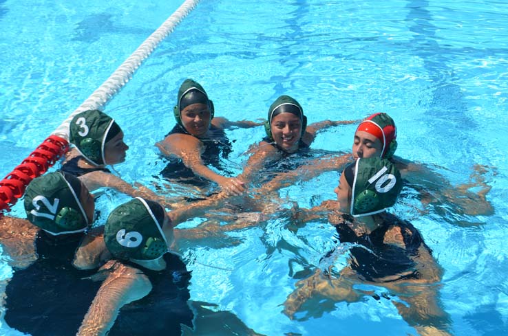 Women's water polo inaugural match