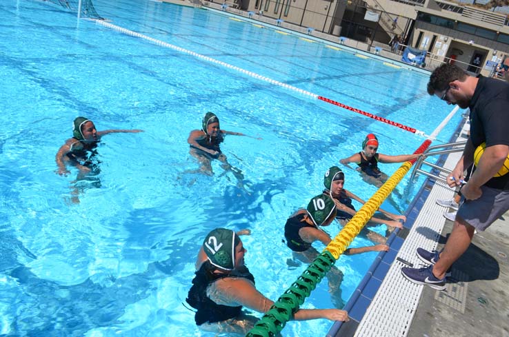 Women's water polo inaugural match