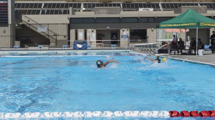 Women's water polo inaugural match