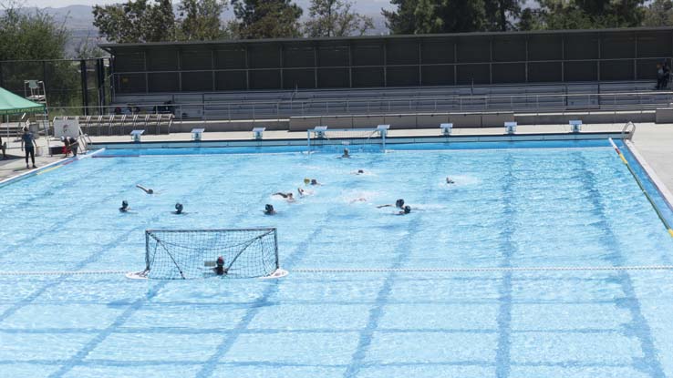 Women's water polo inaugural match