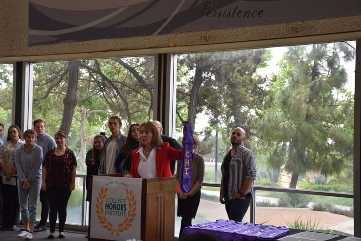 People enjoying the Honors Luncheon