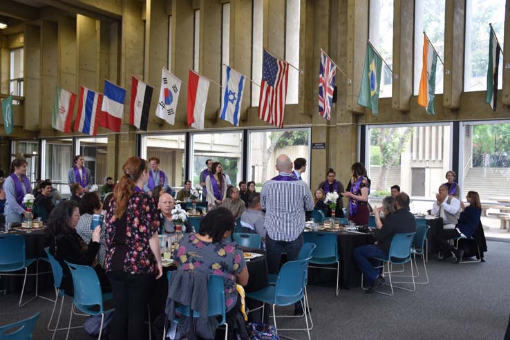 People enjoying the Honors Luncheon