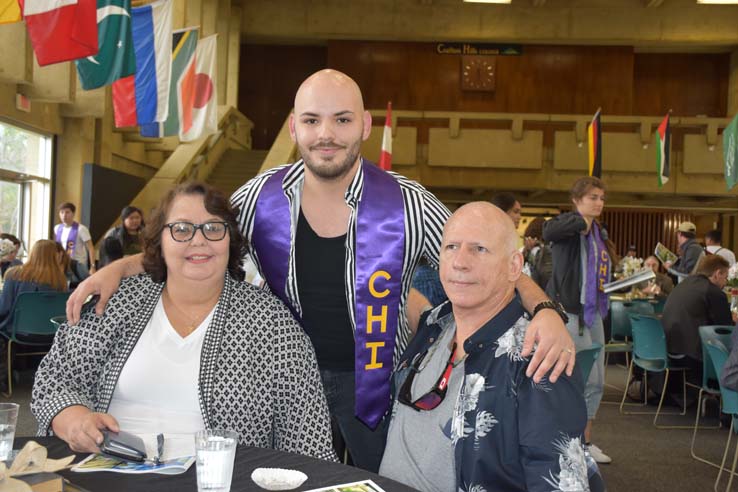 People enjoying the Honors Luncheon