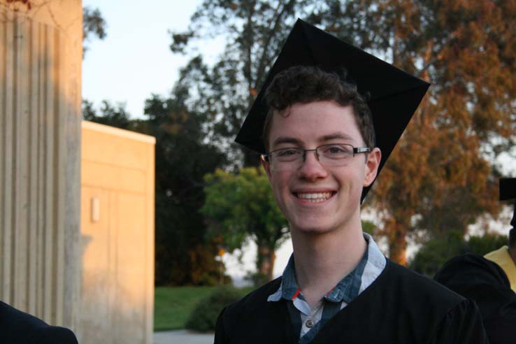 Students preparing to walk at Commencement