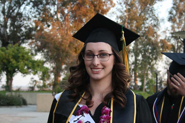 Students preparing to walk at Commencement