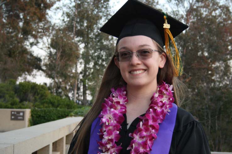 Students preparing to walk at Commencement