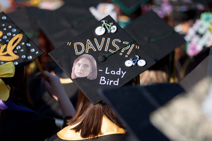 People enjoying Commencement