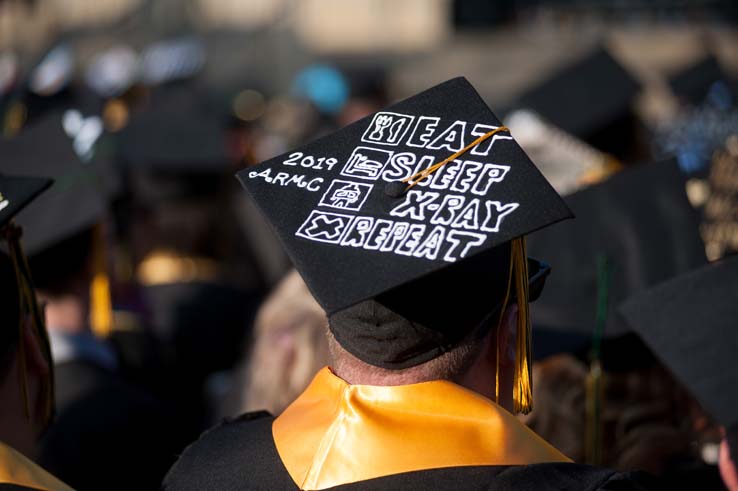 People enjoying Commencement