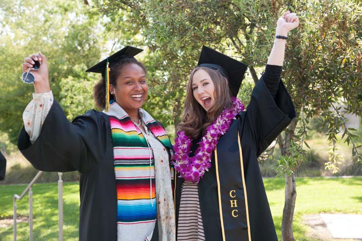 People enjoying Commencement